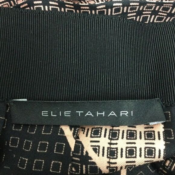 Elie Tahari Silk A-line Skirt, Pink & Black, Size 8 - Picture 2 of 9